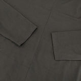 ISSEY MIYAKE バックスリット IM03JK203 レーヨンストレッチ チュニック ブラック レディース イッセイミヤケ【中古】6-0920M∞