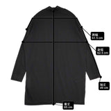 ISSEY MIYAKE バックスリット IM03JK203 レーヨンストレッチ チュニック ブラック レディース イッセイミヤケ【中古】6-0920M∞