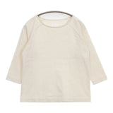 wazawaza/yohaku パン屋のTシャツ コットン Ｔシャツ カットソー ベージュ キナリ レディース わざわざ/ヨハク【中古】6-1003M∞