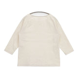 wazawaza/yohaku パン屋のTシャツ コットン Ｔシャツ カットソー ベージュ キナリ レディース わざわざ/ヨハク【中古】6-1003M∞