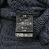 mina perhonen woodland ys8415 チュニック丈ニット 定価66000円 シルク プルオーバー セーター ニット ネイビー レディース ミナペルホネン【中古】6-0806S♪