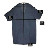 mina perhonen woodland ys8415 チュニック丈ニット 定価66000円 シルク プルオーバー セーター ニット ネイビー レディース ミナペルホネン【中古】6-0806S♪