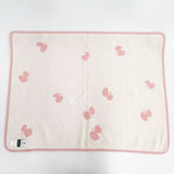 mina perhonen/KLIPPAN choucho ミニブランケット ひざ掛け オーガニックコットン 70×90 ブランケット ピンク シロ レディース ミナペルホネン/クリッパン【中古】6-0803G◎