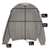 evam eva wool lily E241K005 ウールリリー セーター ニット 24SS グレー レディース エヴァムエヴァ【中古】6-0920M∞
