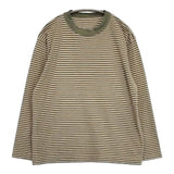 45R/45rpm 4545縞の908オーシャンTシャツ 定価15400円 長袖Ｔシャツ カットソー ロンＴ ベージュ カーキ レディース フォーティーファイブアールピーエム【中古】6-0930M∞