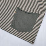 45R/45rpm 4545縞の908オーシャンTシャツ 定価15400円 長袖Ｔシャツ カットソー ロンＴ ベージュ カーキ レディース フォーティーファイブアールピーエム【中古】6-0930M∞