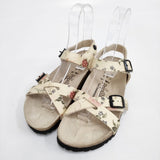 BIRKENSTOCK Papillio 花柄 サイズ24cm サンダル ベージュ レディース ビルケンシュトック【中古】6-0803S◎