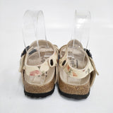 BIRKENSTOCK Papillio 花柄 サイズ24cm サンダル ベージュ レディース ビルケンシュトック【中古】6-0803S◎