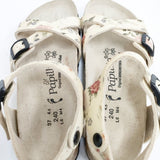BIRKENSTOCK Papillio 花柄 サイズ24cm サンダル ベージュ レディース ビルケンシュトック【中古】6-0803S◎