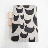 mina perhonen/ほぼ日 新品 anone anone オリジナルサイズ 手帳カバー ベージュ クロ レディース ミナペルホネン/ほぼ日【中古】6-0803G◎