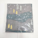 mina perhonen 新品 forest village マルチクロス aaa7906 リネン ハンカチ グレー シロ レディース ミナペルホネン【中古】6-0803G◎