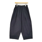 JURGEN LEHL J0161FP402 コットンむら糸平厚手バルーンパンツ 定価42900円 イージー パンツ 26SS ネイビー レディース ヨーガンレール【中古】6-0806G♪