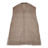JURGEN LEHL J0152FB822 インド製 カットドビー チュニック 定価63800円 ロングブラウス 25SS ブラウン レディース ヨーガンレール【中古】6-0806S♪