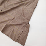 JURGEN LEHL J0152FB822 インド製 カットドビー チュニック 定価63800円 ロングブラウス 25SS ブラウン レディース ヨーガンレール【中古】6-0806S♪