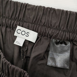 COS コットンイージーパンツ バレルレッグパンツ EUR40 12089113 ワイド パンツ ダークブラウン レディース コス【中古】6-0806G♪