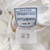 45R/45rpm ライ麦デニムのシャルロット5 サイズ27 デニムパンツ ホワイト レディース フォーティーファイブアールピーエム【中古】6-0804G♪