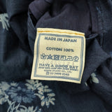 45R/45rpm タペットのお花柄ギャザードレス（インディゴ） 定価70400円 ワンピース ネイビー レディース フォーティーファイブアールピーエム【中古】6-0804M♪