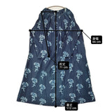 45R/45rpm タペットのお花柄ギャザードレス（インディゴ） 定価70400円 ワンピース ネイビー レディース フォーティーファイブアールピーエム【中古】6-0804M♪