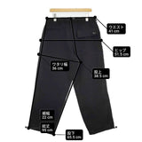 SEDAN ALL-PURPOSE セダンオールパーパス Tech Wool Over Pant 定価24200円 ポリエステル イージー パンツ ブラック メンズ【中古】6-0924G∞