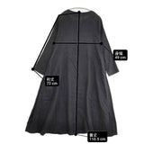 Sa-Rah サイドプリーツワンピース 長袖 起毛リネン マットブラック ワンピース ブラック レディース サラ【中古】6-0920T∞