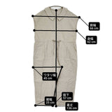 nest Robe リネン襟付きサロペット 定価44000円 01251-1065 オールインワン ツナギ 25SS ベージュ レディース ネストローブ【中古】6-0731S♪