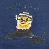 45R/45rpm オールドソルトべタッチプリントの908 45星Tシャツ OLD SALT 半袖Ｔシャツ カットソー ネイビー レディース フォーティーファイブアールピーエム【中古】6-0804S♪