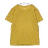 MHL. 595-168550 コットン 無地Tシャツ クルーネック サイズ2 半袖Ｔシャツ カットソー イエロー レディース エムエイチエル【中古】6-0807S△