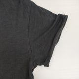 MHL. 595-168465 コットン 無地 ロールスリーブ クルーネック サイズ2 半袖Ｔシャツ カットソー チャコールグレー レディース エムエイチエル【中古】6-0807S△