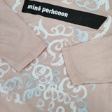 mina perhonen クルクルうねうね つぐ展 EV1914 サイズM 長袖Ｔシャツ カットソー ロンＴ ピンク レディース ミナペルホネン【中古】6-0920M∞