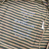 45R/45rpm 縞天竺の四角Tシャツ 定価14300円 ボーダー 長袖Ｔシャツ カットソー ロンＴ ベージュ カーキ レディース フォーティーファイブアールピーエム【中古】6-0920M∞