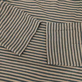 45R/45rpm 縞天竺の四角Tシャツ 定価14300円 ボーダー 長袖Ｔシャツ カットソー ロンＴ ベージュ カーキ レディース フォーティーファイブアールピーエム【中古】6-0920M∞