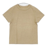 45R/45rpm コットン クルーネック 日本製 サイズ3 半袖Ｔシャツ カットソー ベージュ レディース フォーティーファイブアールピーエム【中古】6-0807S△