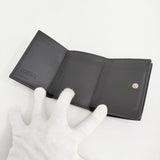 LOEWE TRIFOLD WALLET トライフォールドウォレット アナグラム 三つ折り財布 ブラック レディース ロエベ【中古】6-0901G♪