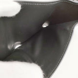 LOEWE TRIFOLD WALLET トライフォールドウォレット アナグラム 三つ折り財布 ブラック レディース ロエベ【中古】6-0901G♪