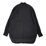COMOLI ベタシャン プルオーバーシャツ サイズ1 T01-02010 バンドカラー 長袖シャツ 21SS ブラック メンズ コモリ【中古】6-0804M♪