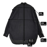 COMOLI ベタシャン プルオーバーシャツ サイズ1 T01-02010 バンドカラー 長袖シャツ 21SS ブラック メンズ コモリ【中古】6-0804M♪