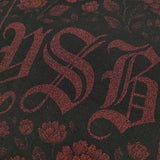 Y's 9.1OZ FLOWER PRINT T コットン クルーネック 定価22000円 サイズ3 半袖Ｔシャツ カットソー ブラック レッド レディース ワイズ/Yohji【中古】6-0807S△