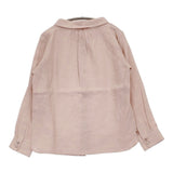 atelier naruse 未使用品 リネンスタンドオフカラーブラウス 定価18700円 na-F02024 ブラウス シャツ サーモンピンク レディース アトリエナルセ【中古】6-0811M♪