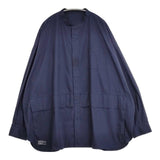 Fresh Service CARGO POCKET UTILITY SHIRT FSW-22SH 146 オーバーサイズ 長袖シャツ ネイビー メンズ フレッシュサービス【中古】6-0924M∞
