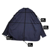 Fresh Service CARGO POCKET UTILITY SHIRT FSW-22SH 146 オーバーサイズ 長袖シャツ ネイビー メンズ フレッシュサービス【中古】6-0924M∞