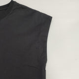Morris&Sons コットン ノースリーブ フレンチスリーブ 日本製 サイズ0 Ｔシャツ カットソー ブラック レディース モリスアンドサンズ【中古】6-0807S△