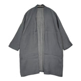 evam eva E241T208 linen robe リネンローブ サイズM 定価25300円 羽織り カーディガン 24SS ブルーグレー レディース エヴァムエヴァ【中古】6-0811M♪