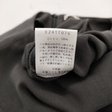 evam eva コットンオールインワン サイズ2 定価36300円 日本製 ノースリーブ オールインワン ツナギ 24SS チャコールグレー レディース エヴァムエヴァ【中古】6-0811S♪