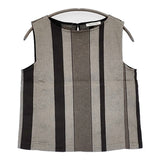 GALERIE VIE コットンリネンストレッチ ボートネックプルオーバー 定価23100円 ブラウス シャツ 23SS ブラック グレー レディース ギャルリーヴィー【中古】6-0811S♪