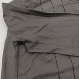 mina perhonen sokeri wa1925 36 コットンシルク タック 裾フリル 定価41800円 ブラウス シャツ チャコールグレー レディース ミナペルホネン【中古】6-0811M♪