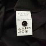 R&D.M.Co- FRILL COLLAR GILET フリルカラージレ M コットン ノースリーブ ブラウス シャツ ブラック レディース オールドマンズテーラー【中古】6-0811S♪