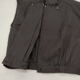R&D.M.Co- FRILL COLLAR GILET フリルカラージレ M コットン ノースリーブ ブラウス シャツ ブラック レディース オールドマンズテーラー【中古】6-0811S♪