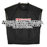 R&D.M.Co- FRILL COLLAR GILET フリルカラージレ M コットン ノースリーブ ブラウス シャツ ブラック レディース オールドマンズテーラー【中古】6-0811S♪