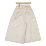 MAGALI コットンヘンプ キュロットパンツ イージーワイドパンツ 定価23100円 日本製 ガウチョパンツ オフホワイト レディース マガリ【中古】6-0910M∞