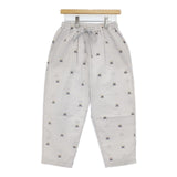 marble sud あじさい JQ Loose PT ジャガードルーズパンツ 花柄 イージーパンツ 定価25300円 パンツ 2024 グレー レディース マーブルシュッド【中古】6-0910M∞